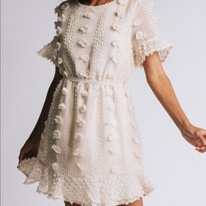 Pom detailed dress
